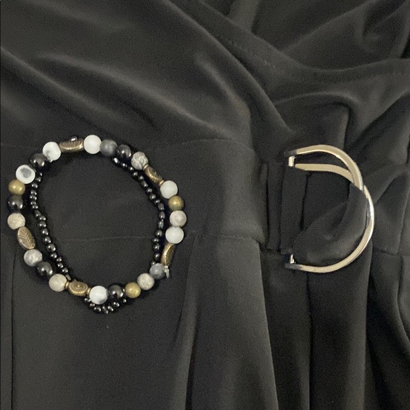 SET:Soft and silky WHBM Black Jumpsuit with Wide Legs - Picture 5 of 5